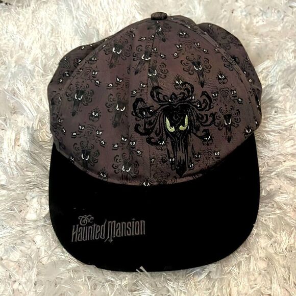 DISNEY HAUNTED MANSION WALLPAPER EMBROIDERED YOUTH HAT CAP - Picture 1 of 10